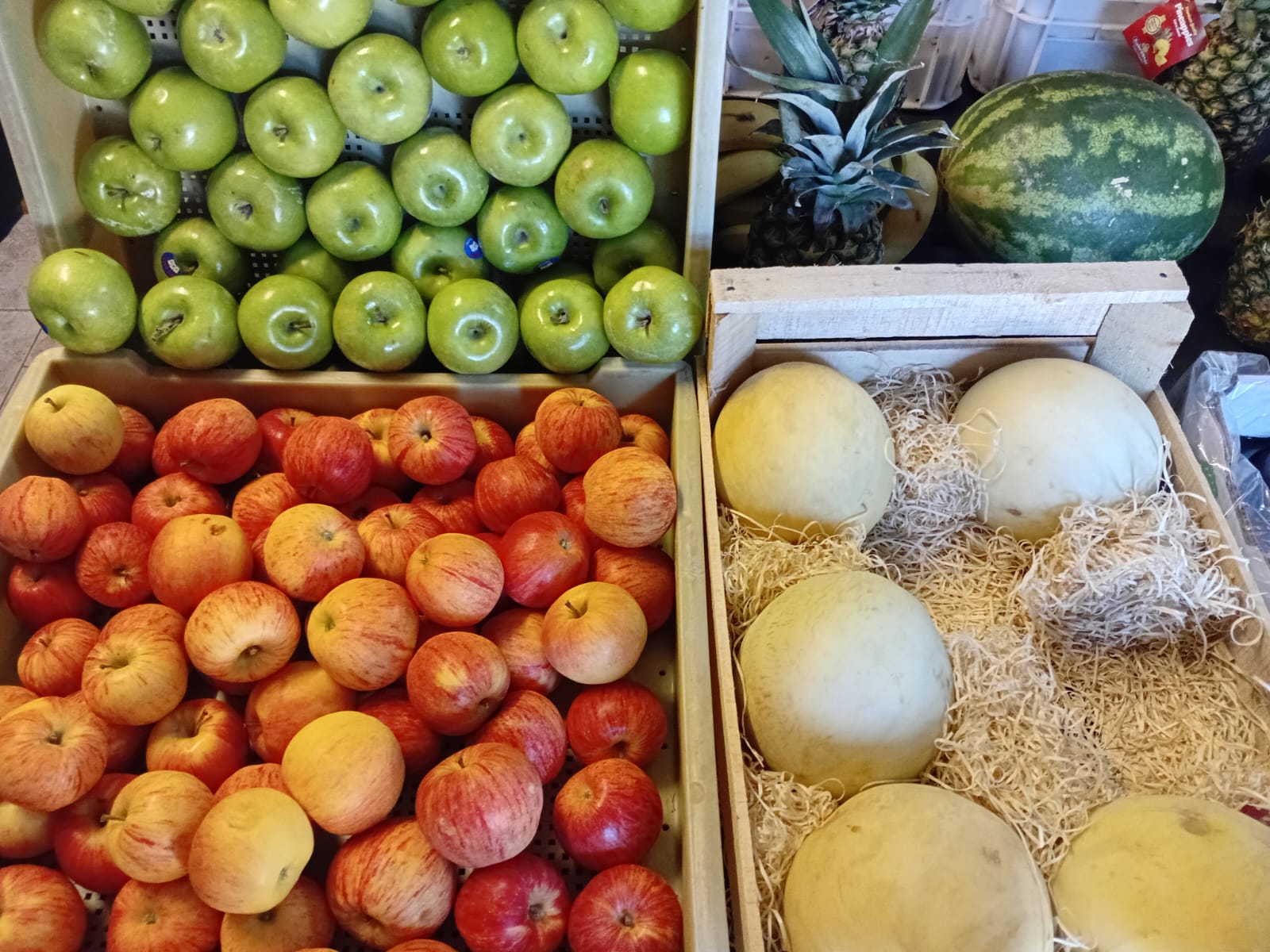 Manzanas y pomelos